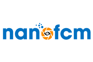 NanoFCM logo, representing a biotechnology company specialising in nano-flow cytometry technologies for the characterisation and analysis of extracellular vesicles, nanoparticles, and advanced therapeutics.